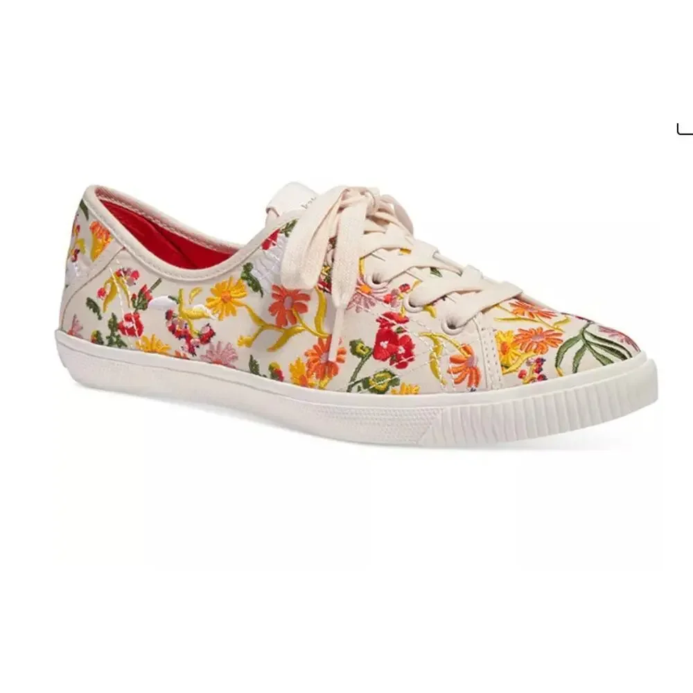 Kate Spade Tennison Sneakers Women’s Size 9 Floral Embroidered – Never Worn